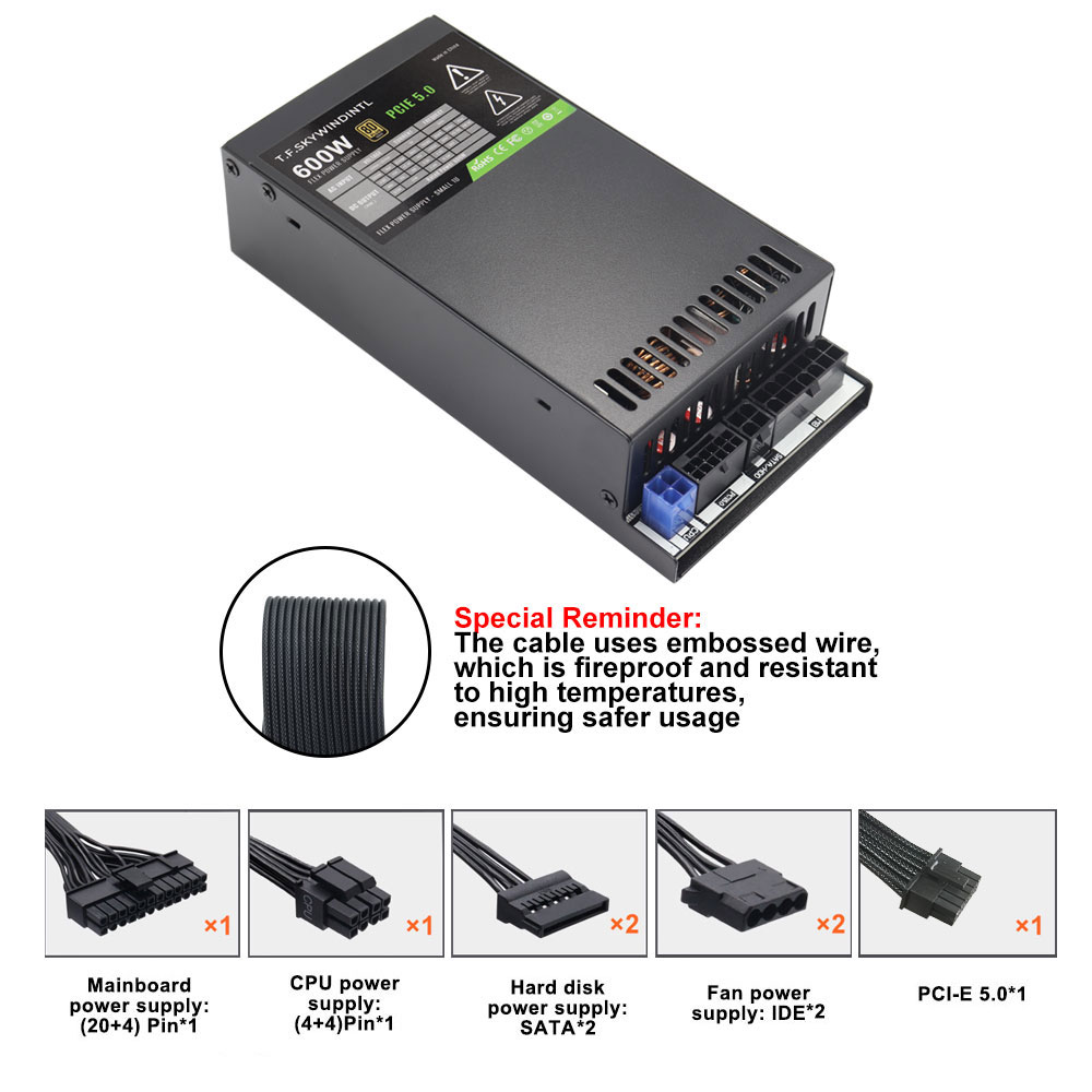 ATX 3.0 PCI-E Gen5 플렉스 ATX 모듈형 - Flex Atx Power Supply 600W 1U 리뷰 및 가격